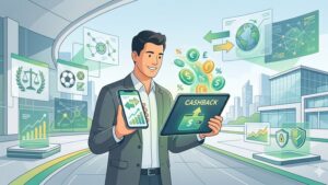 Современная иллюстрация к статье о работе кэшбэка в легальных букмекерских конторах в 2026 году